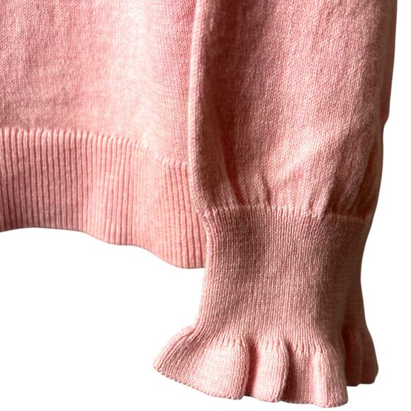 J. Crew Pink Fine Gauge Cotton Pullover Sweater Women’s 2XL  French Capsule NWT - Picture 4 of 11